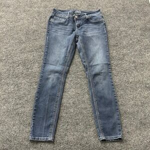 Jade Jeans Denim Womens 9/10 Blue Skinny Rayon Blend Contrast Stitch Stretch